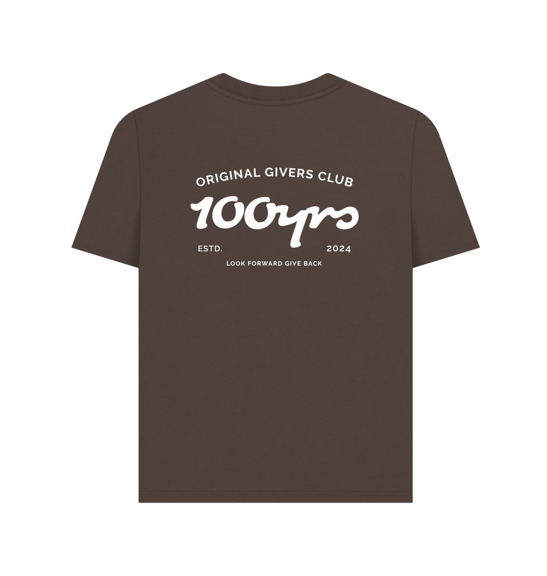 Chocolate Printed T-shirt Back