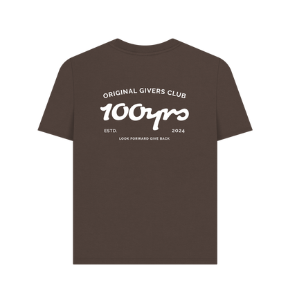 Chocolate Printed T-shirt Back