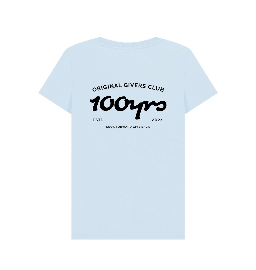 Sky Blue Printed T-shirt Back