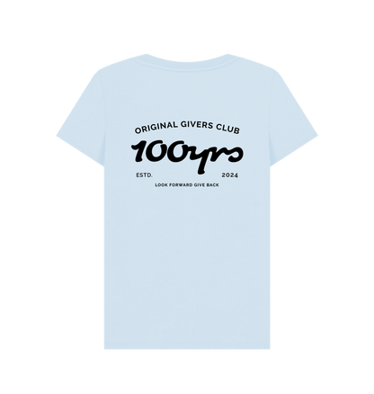 Sky Blue Printed T-shirt Back