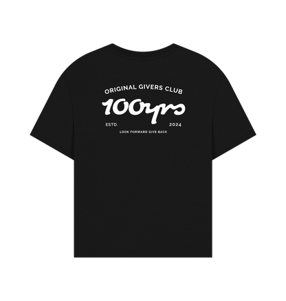 Black Printed T-shirt Back