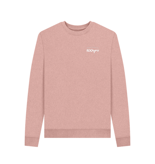 Sunset Pink Recycled Printed Sweater Front