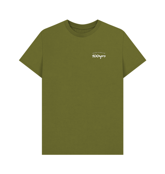 Moss Green Printed T-shirt Front