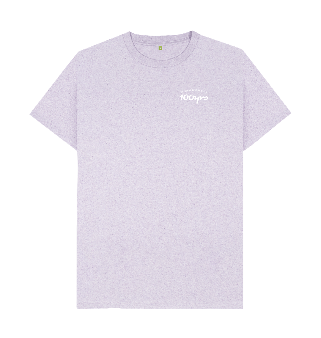 Light Purple Recycled Printed T-Shirt Front