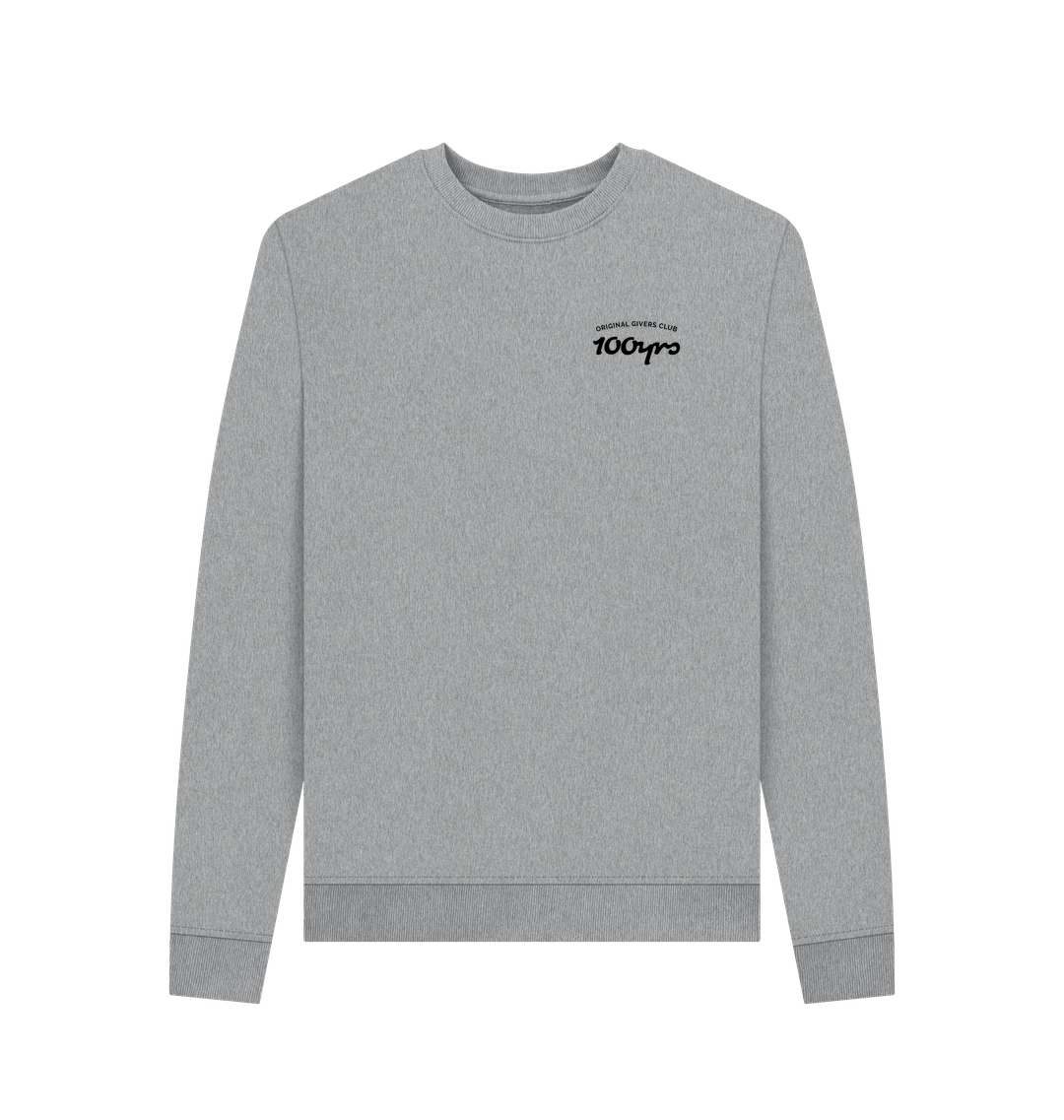 Light Heather Printed Sweater Front