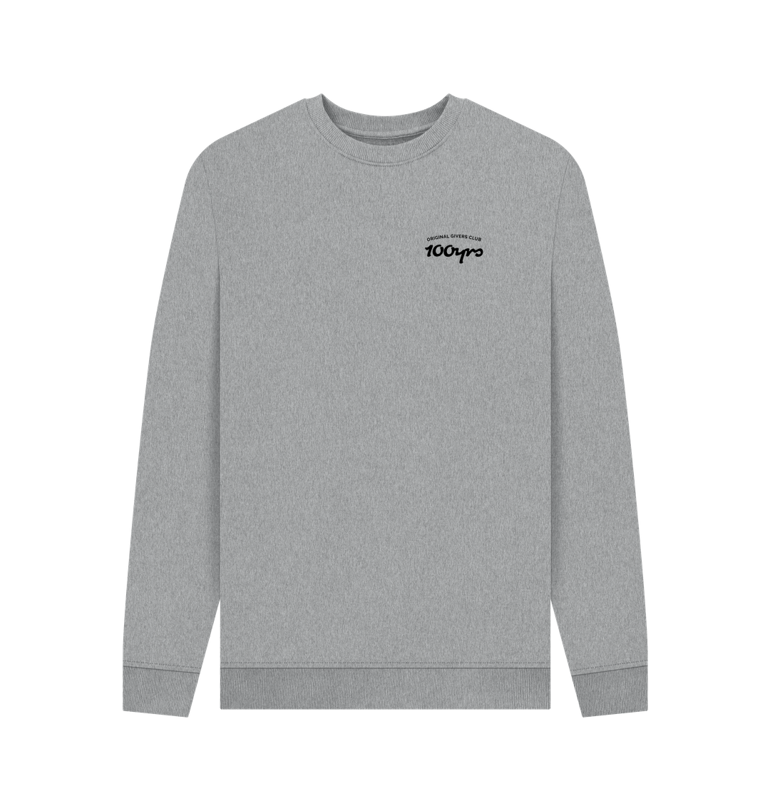 Light Heather Printed Sweater Front