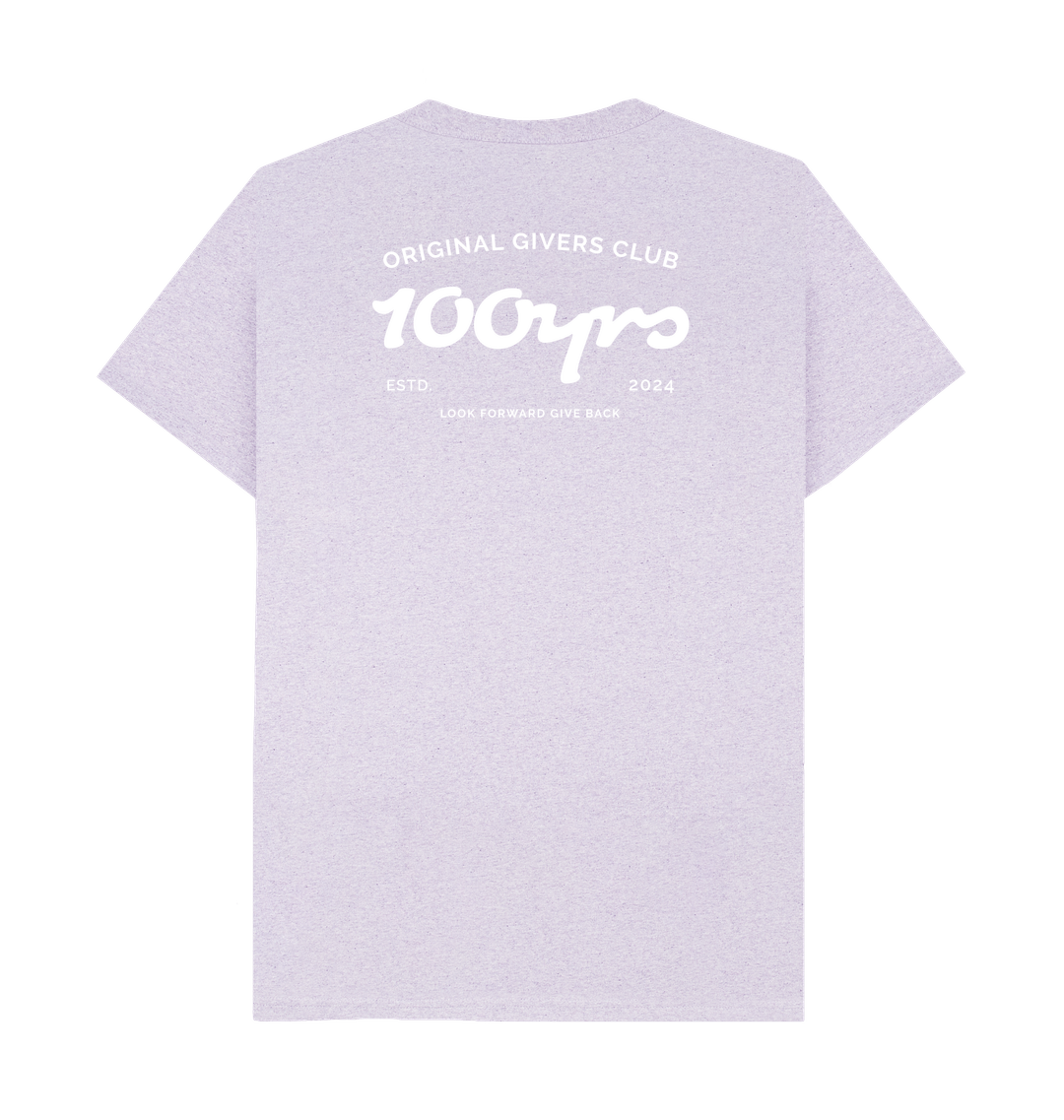 Light Purple Recycled Printed T-Shirt Back