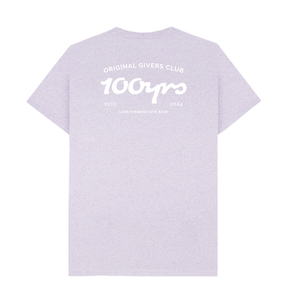 Light Purple Recycled Printed T-Shirt Back