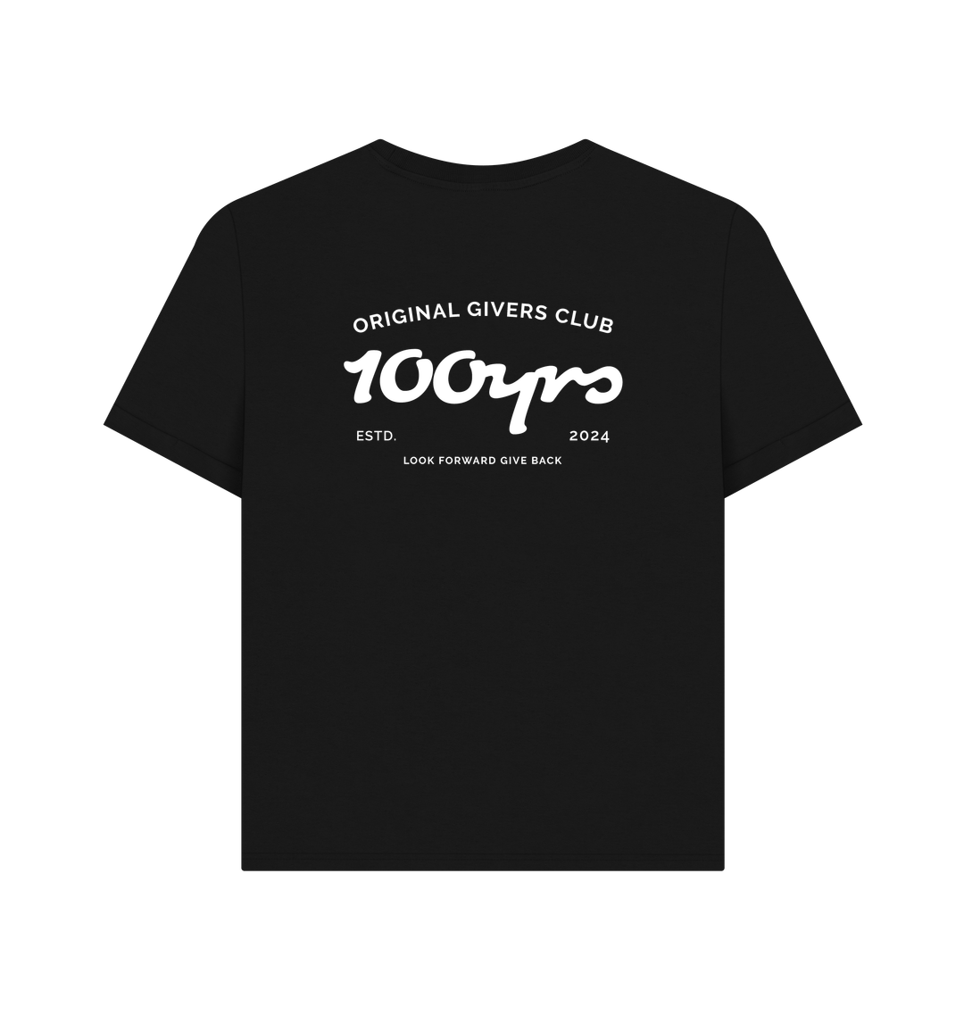 Black Printed T-shirt Back