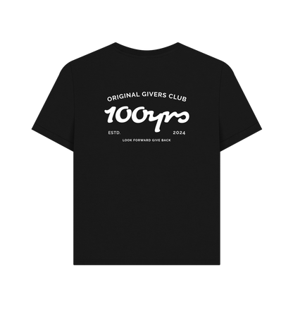 Black Printed T-shirt Back