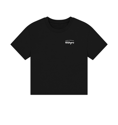 Black Printed T-shirt Front