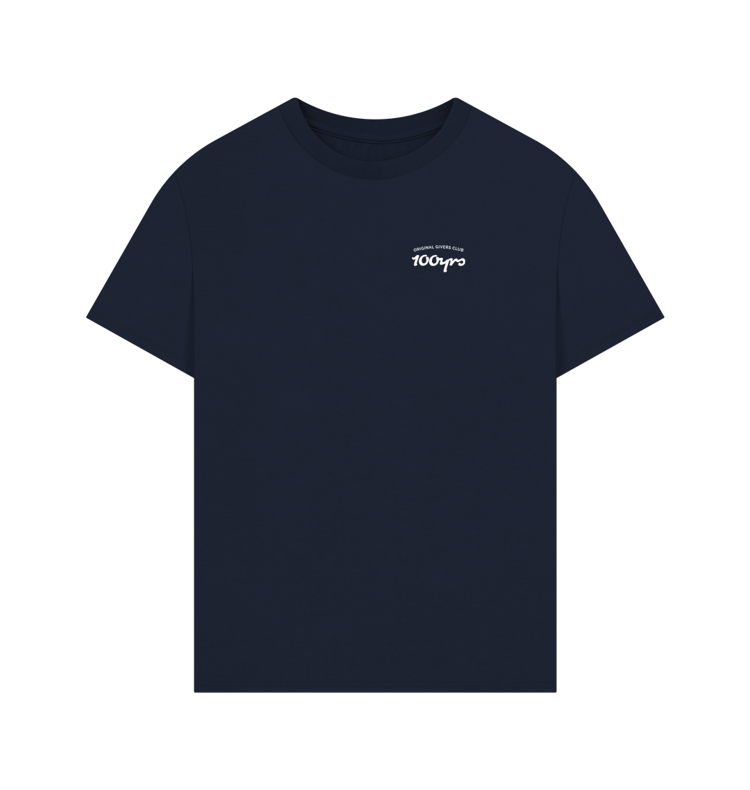 Navy Printed T-shirt Front