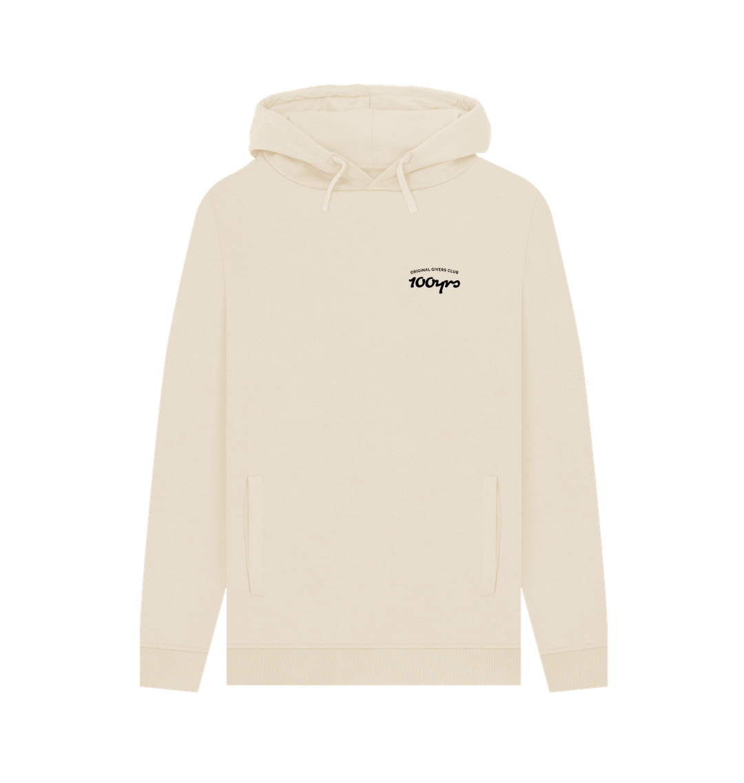 Oat Printed Hoody Front