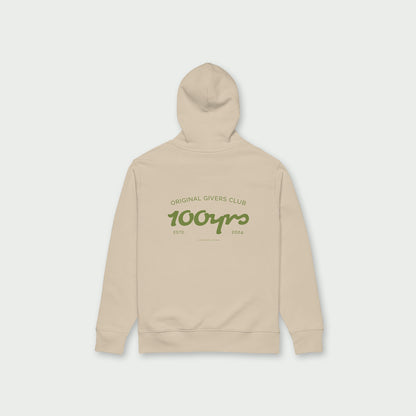 Unisex Organic Hoodie – Olive Green OG Club Logo