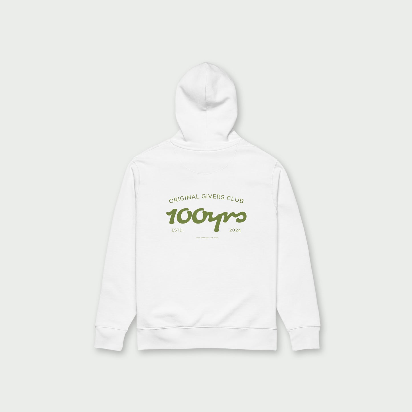Unisex Organic Hoodie – Olive Green OG Club Logo