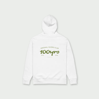 Unisex Organic Hoodie – Olive Green OG Club Logo