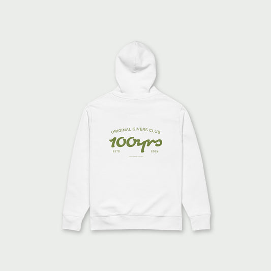 Unisex Organic Hoodie – Olive Green OG Club Logo