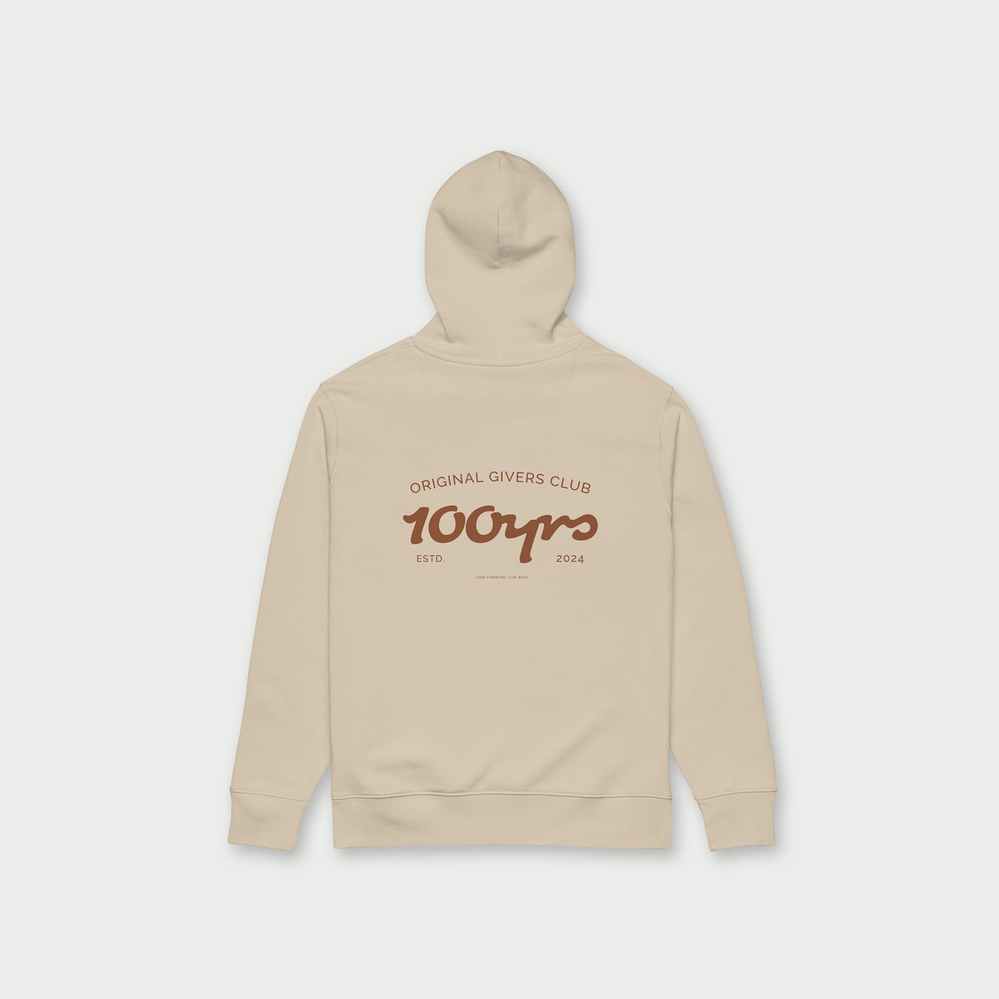 Unisex Organic Hoodie – Burnt Umber OG Club Logo