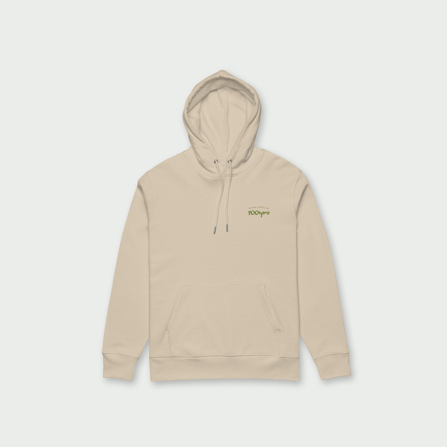 Unisex Organic Hoodie – Olive Green OG Club Logo