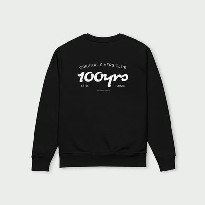 Unisex Organic Sweatshirt – White OG Club Logo
