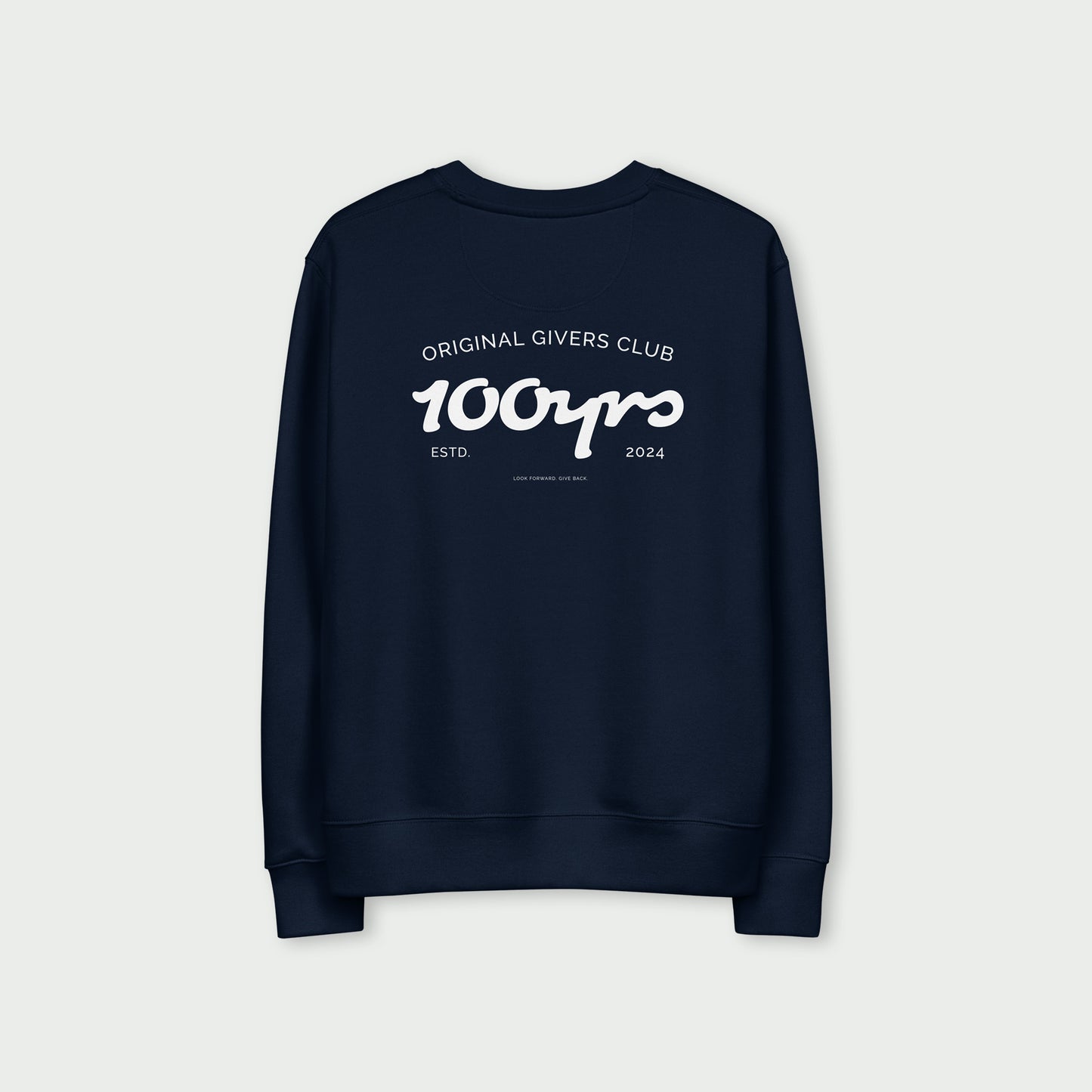 Unisex Organic Sweatshirt – White OG Club Logo