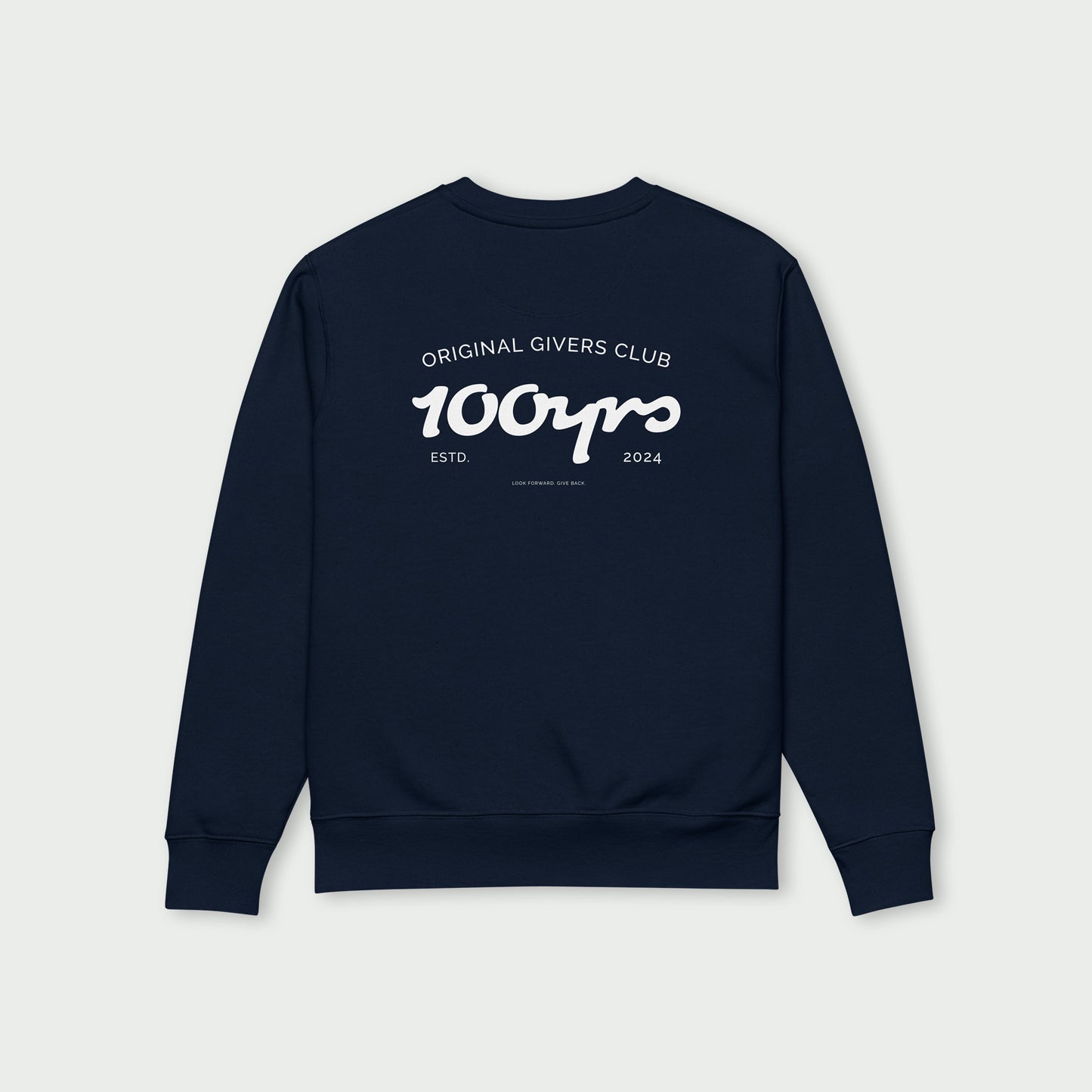 Unisex Organic Sweatshirt – White OG Club Logo