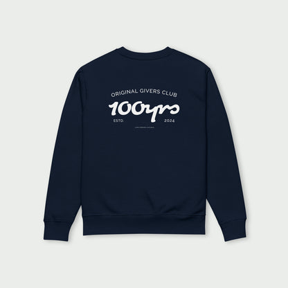 Unisex Organic Sweatshirt – White OG Club Logo