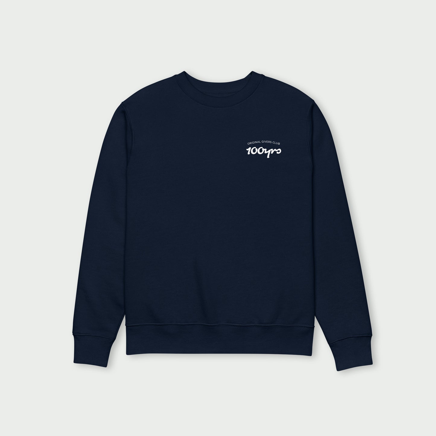 Unisex Organic Sweatshirt – White OG Club Logo