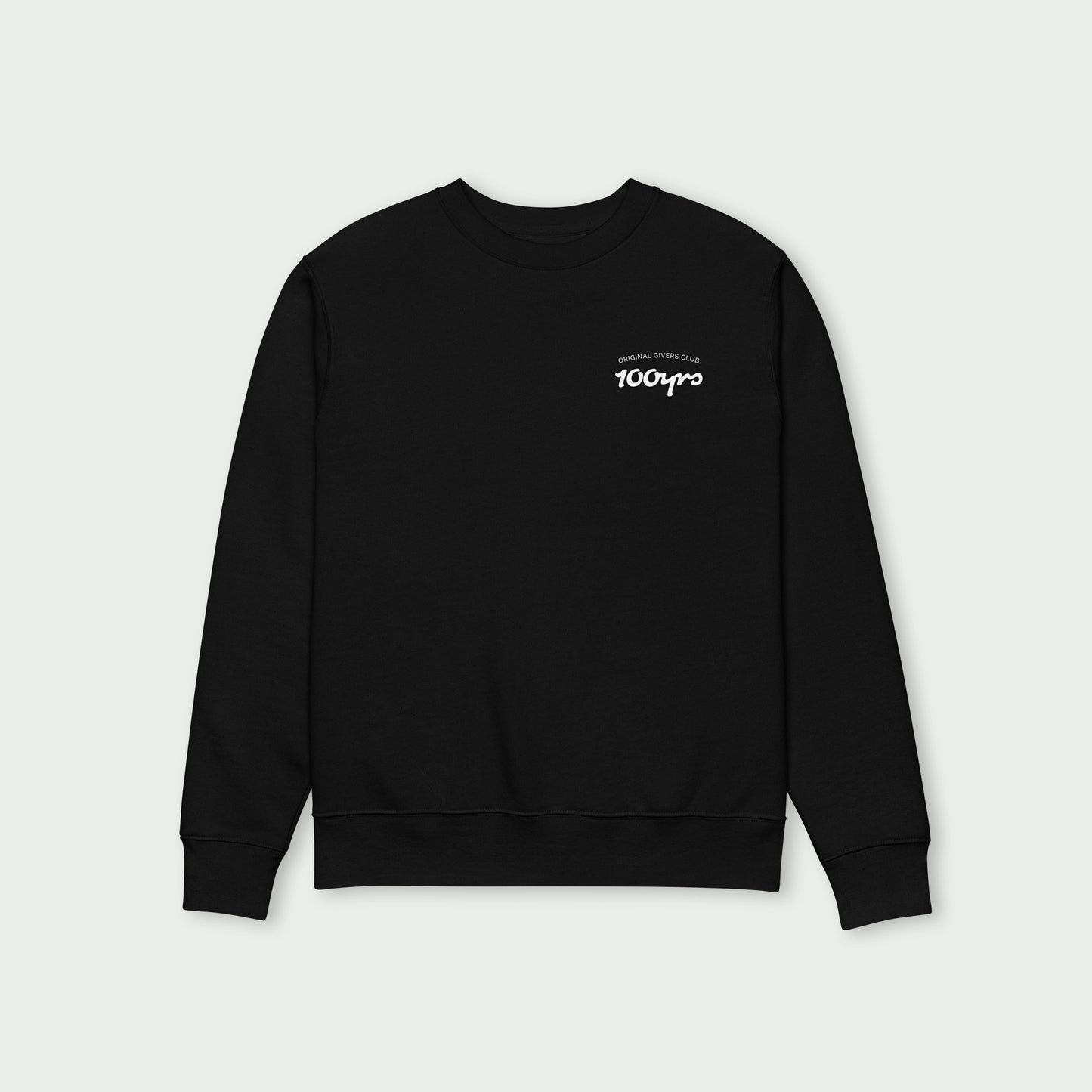 Unisex Organic Sweatshirt – White OG Club Logo