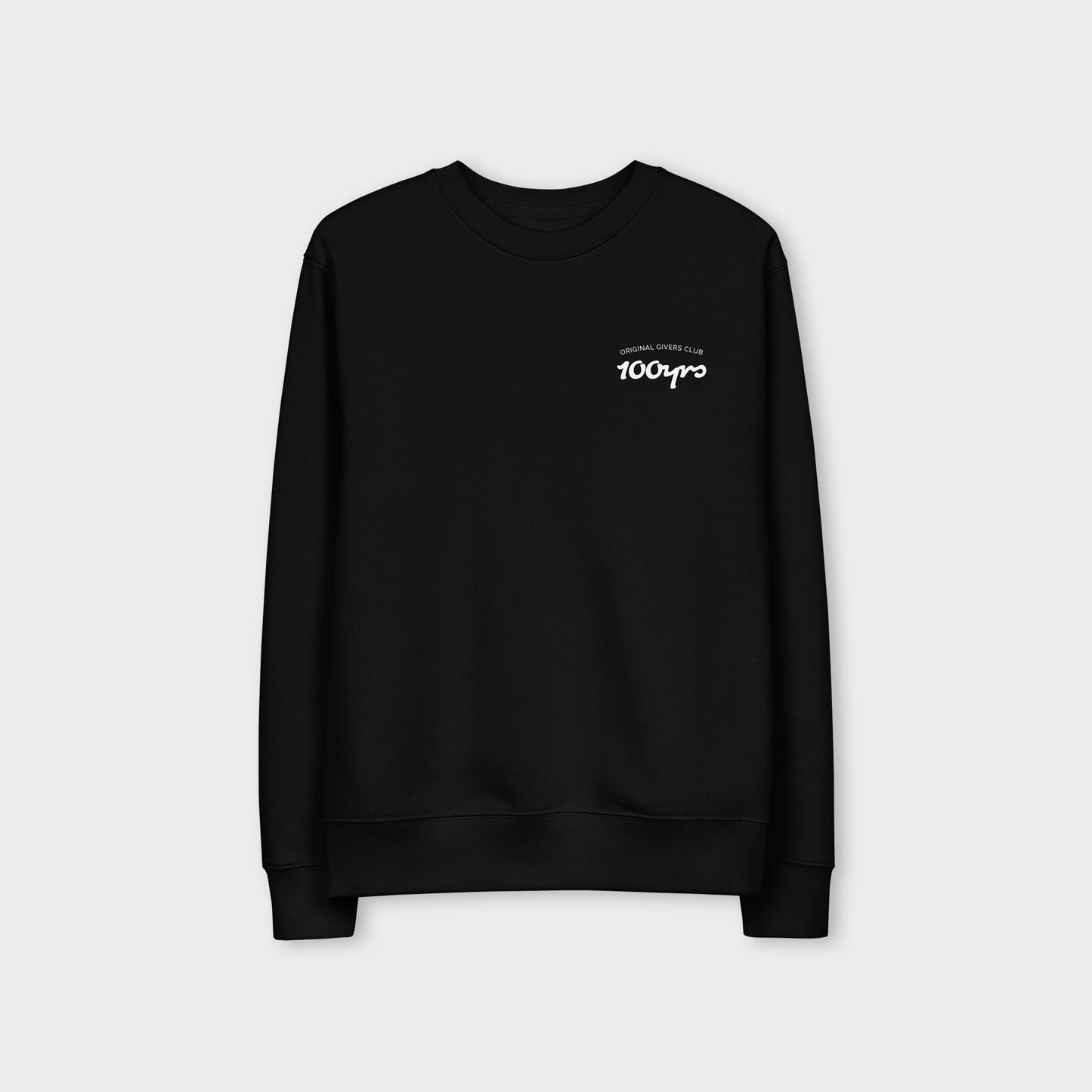 Unisex Organic Sweatshirt – White OG Club Logo