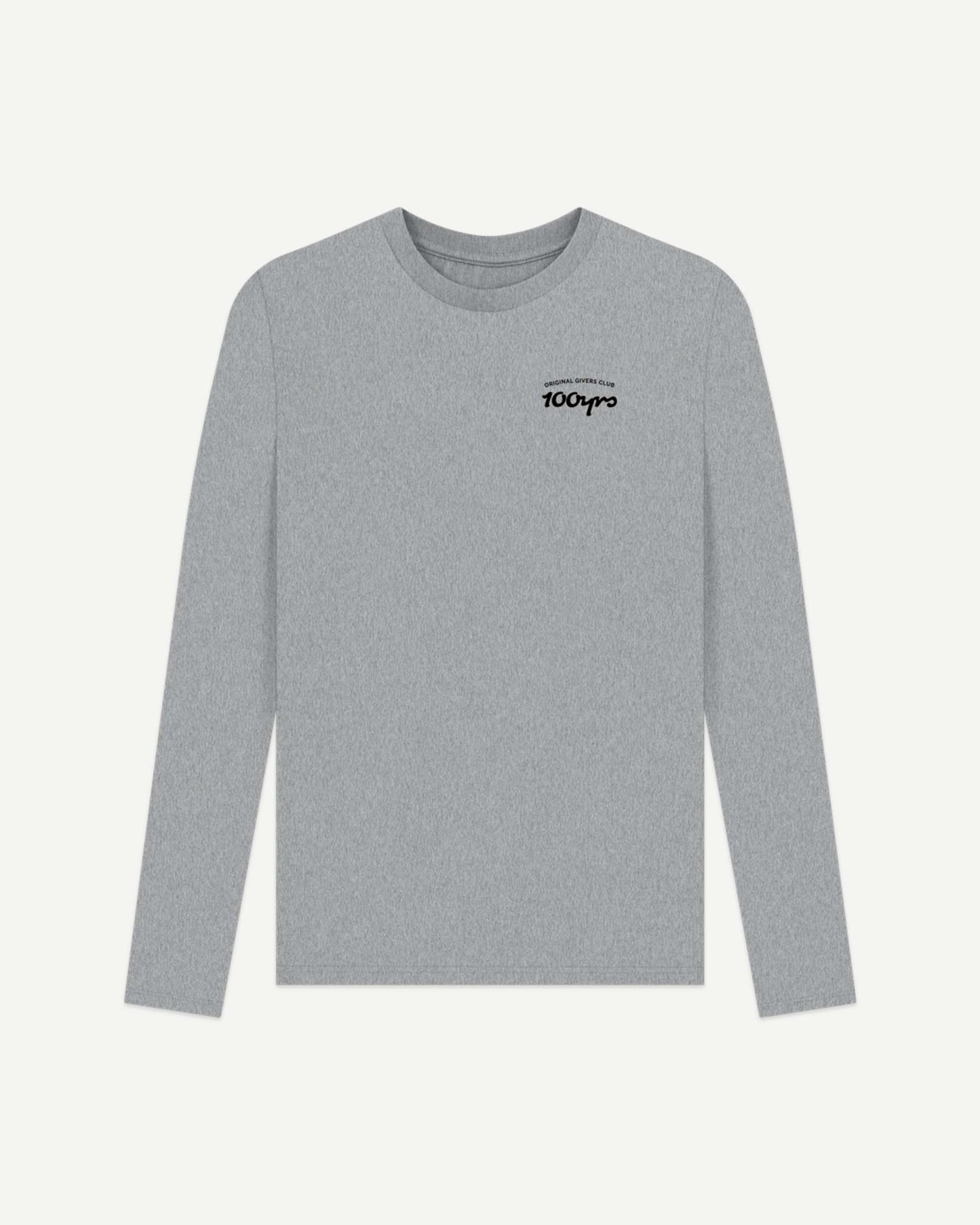 Men's Organic Cotton Long Sleeve T-Shirt - OG Club Black