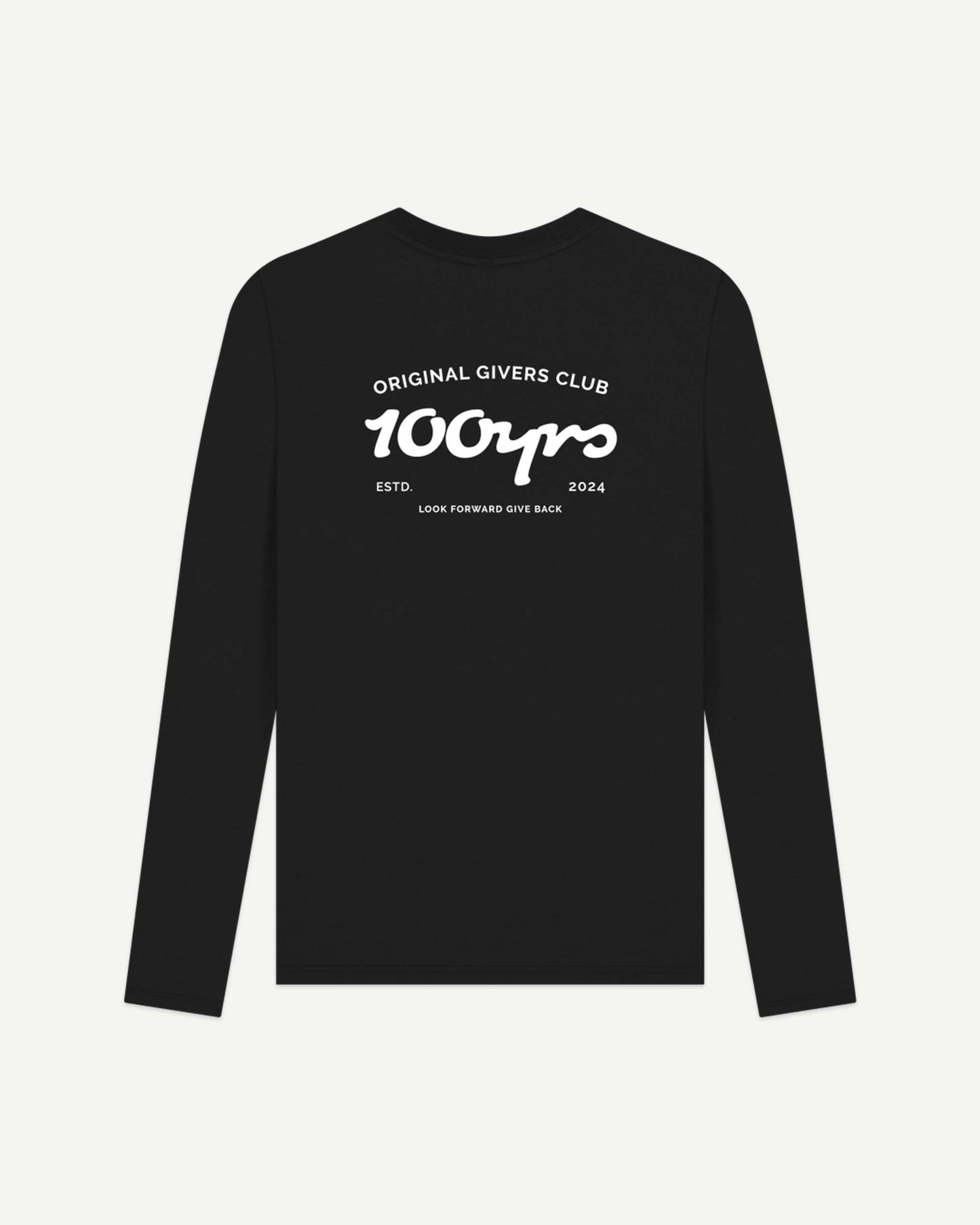 Men's Organic Cotton Long Sleeve T-Shirt - OG Club White Logo