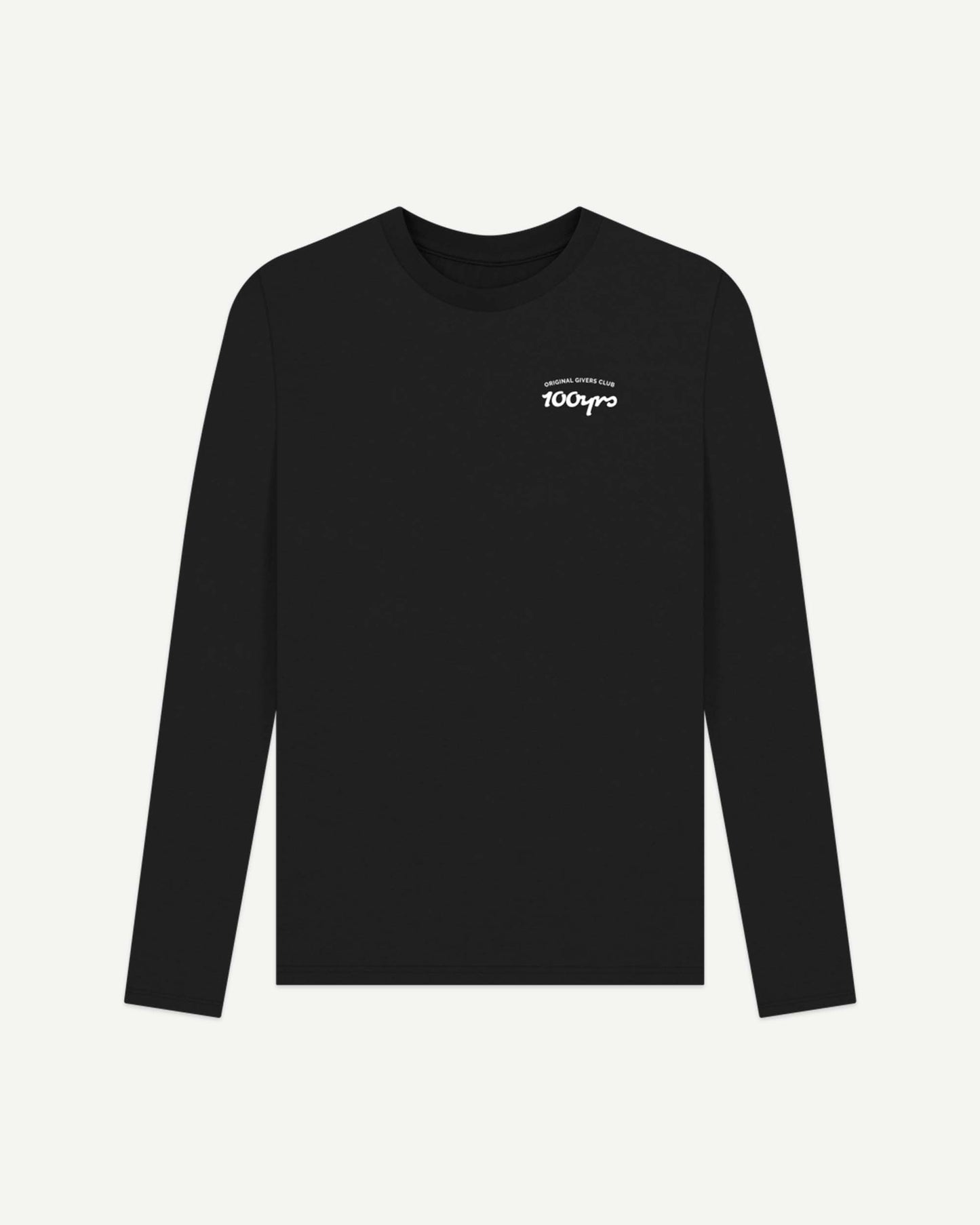 Men's Organic Cotton Long Sleeve T-Shirt - OG Club White Logo