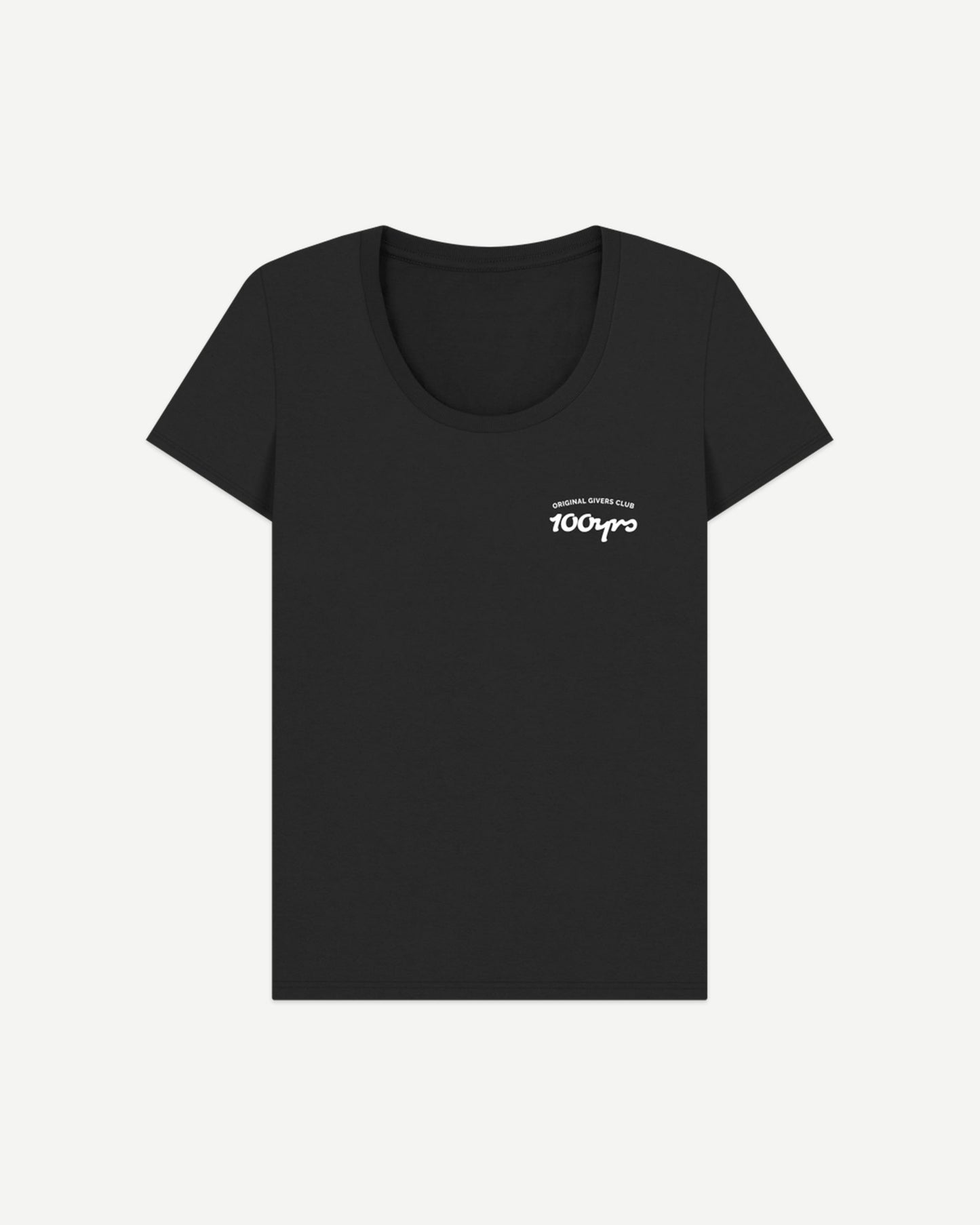 Women's Organic Cotton Scoop Neck T-Shirt - OG Club White Logo