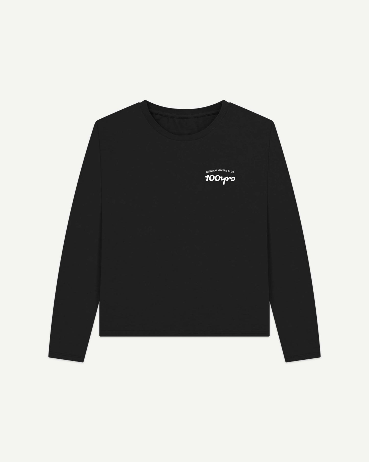 Women's Organic Cotton Heavyweight Long Sleeve T-Shirt - OG Club White Logo
