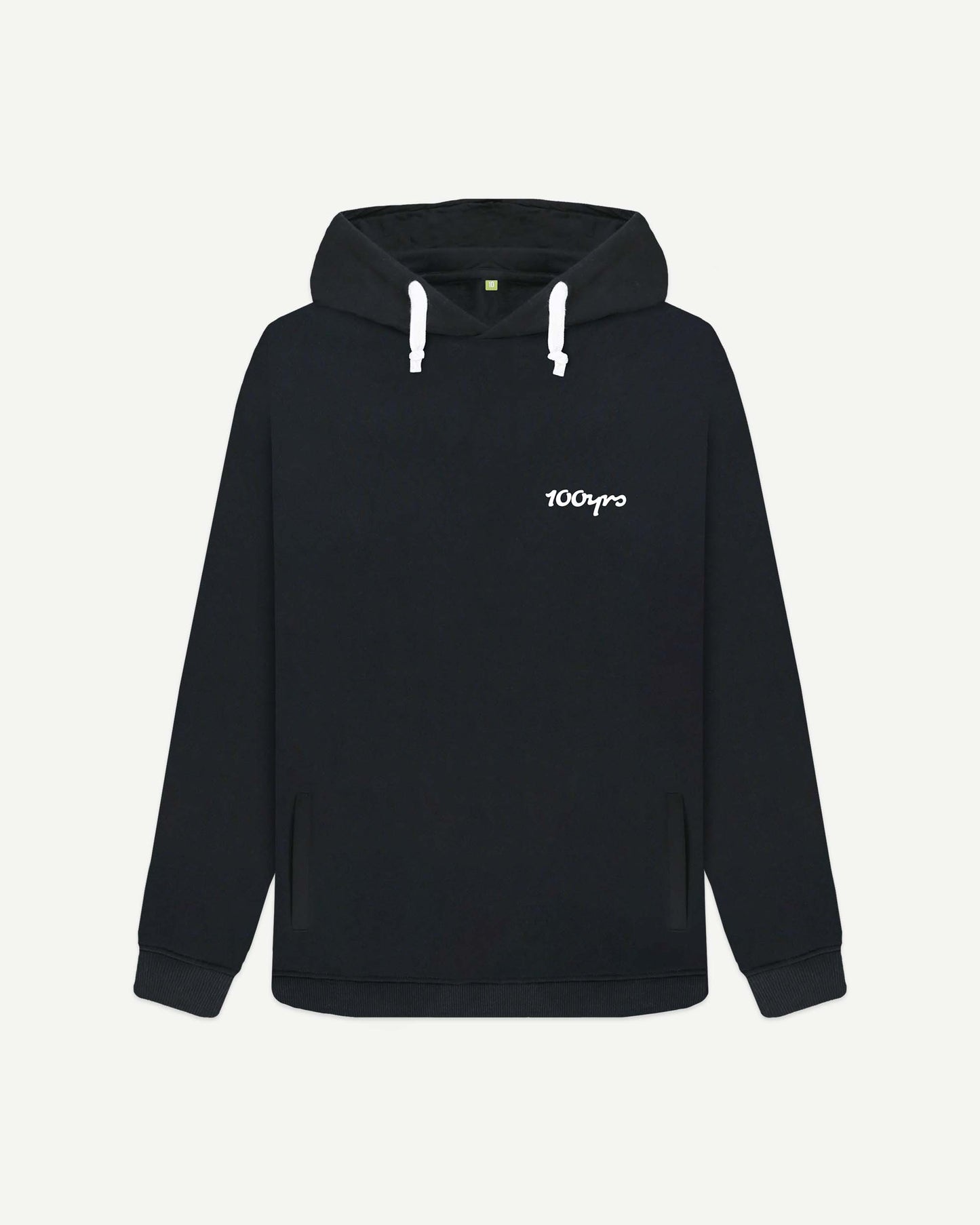 Women's Organic Cotton White Corded Hoodie