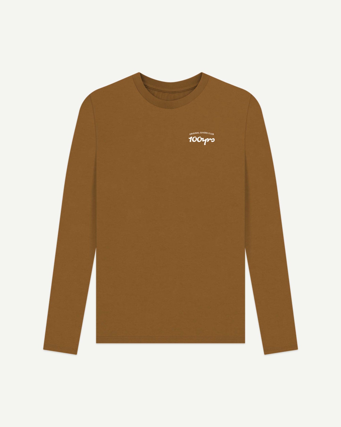 Men's Organic Cotton Long Sleeve T-Shirt - OG Club White Logo