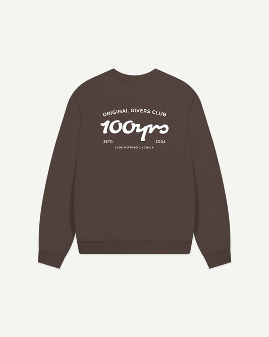 Women's Organic Cotton Oversized Sweatshirt - OG Club White Logo