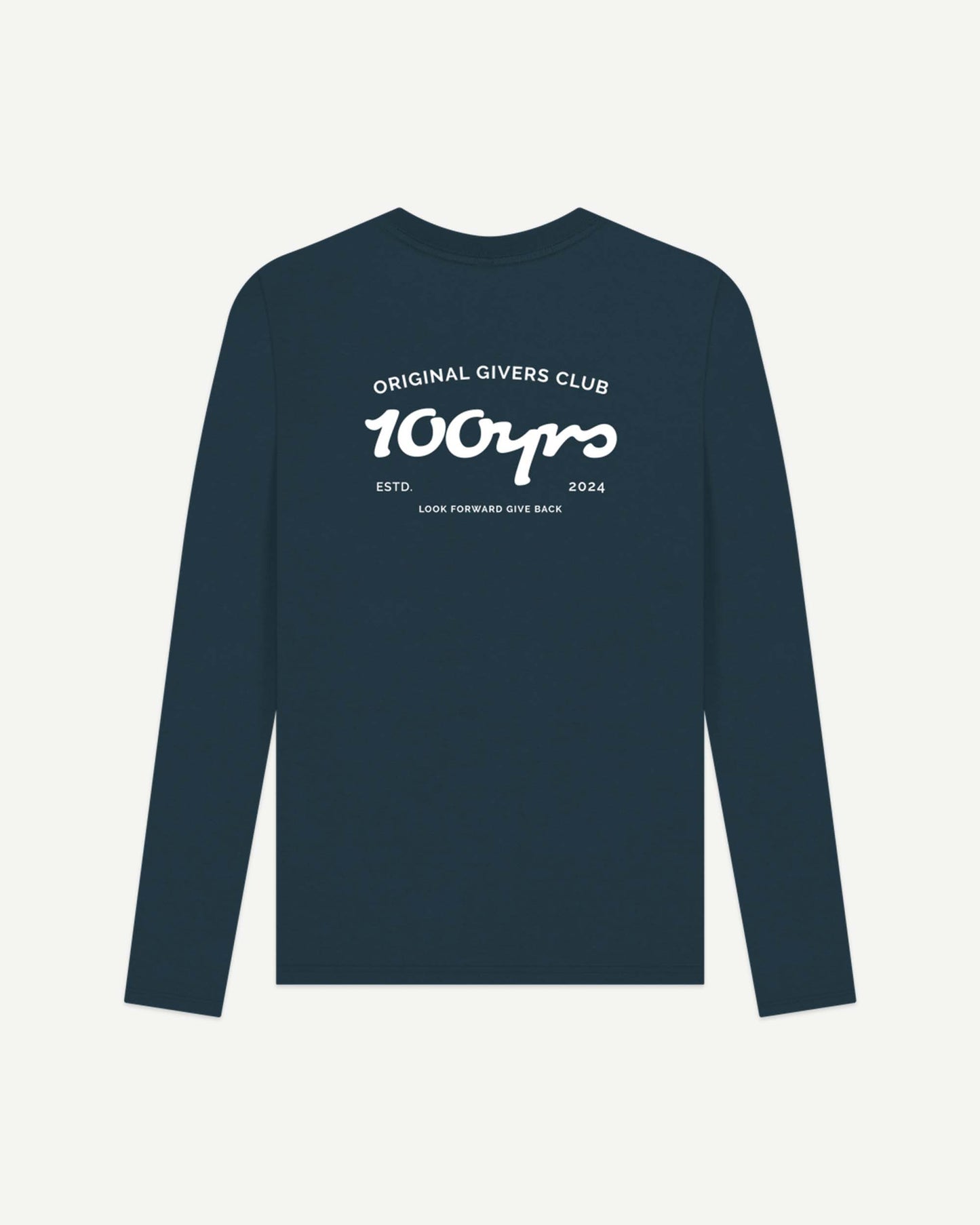 Men's Organic Cotton Long Sleeve T-Shirt - OG Club White Logo