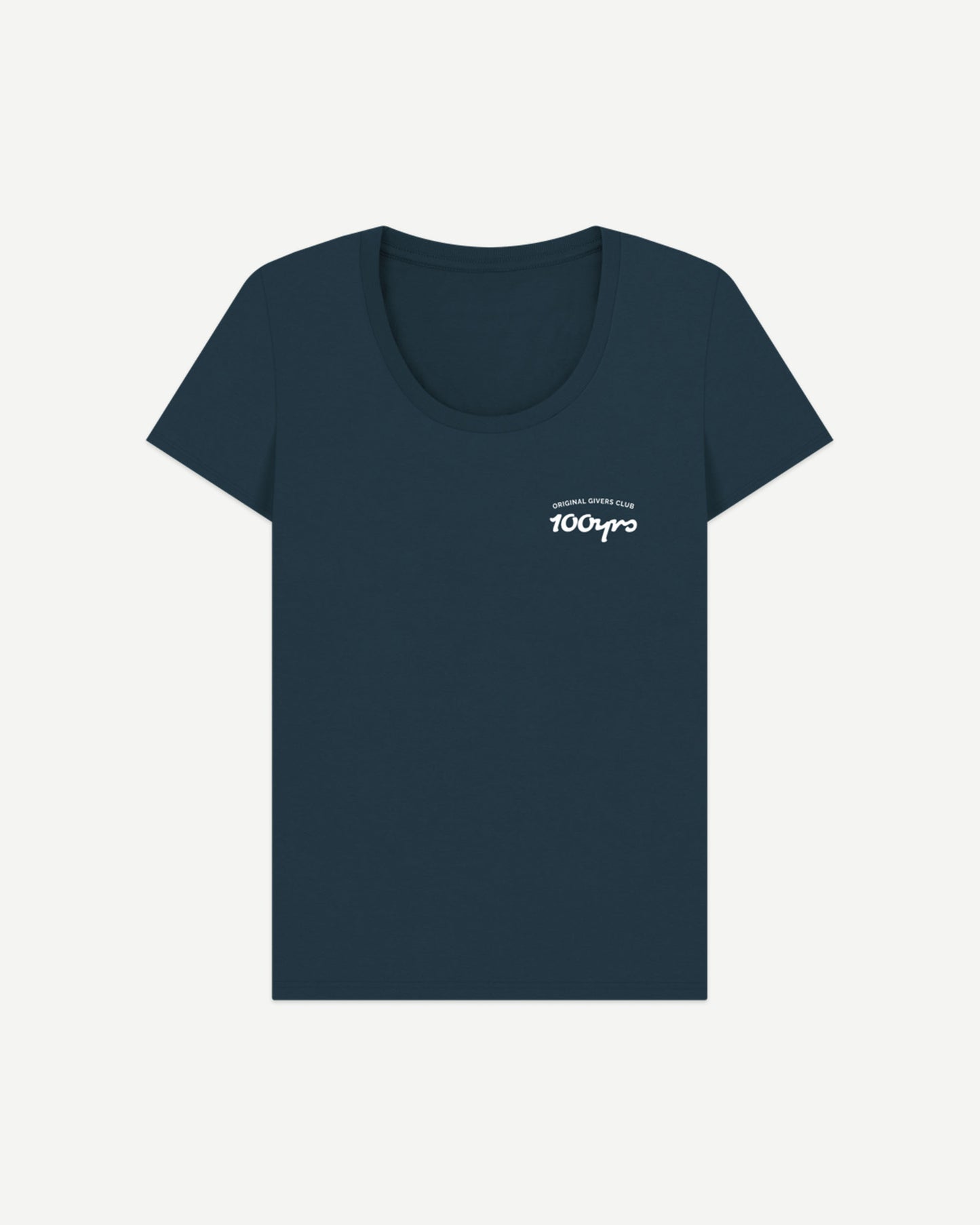Women's Organic Cotton Scoop Neck T-Shirt - OG Club White Logo