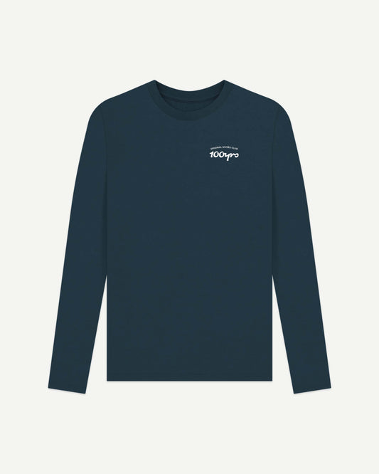 Men's Organic Cotton Long Sleeve T-Shirt - OG Club White Logo