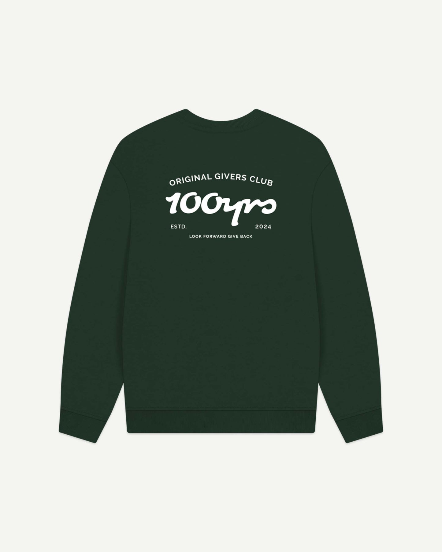 Men's Organic Cotton Oversized Sweatshirt - OG Club White Logo