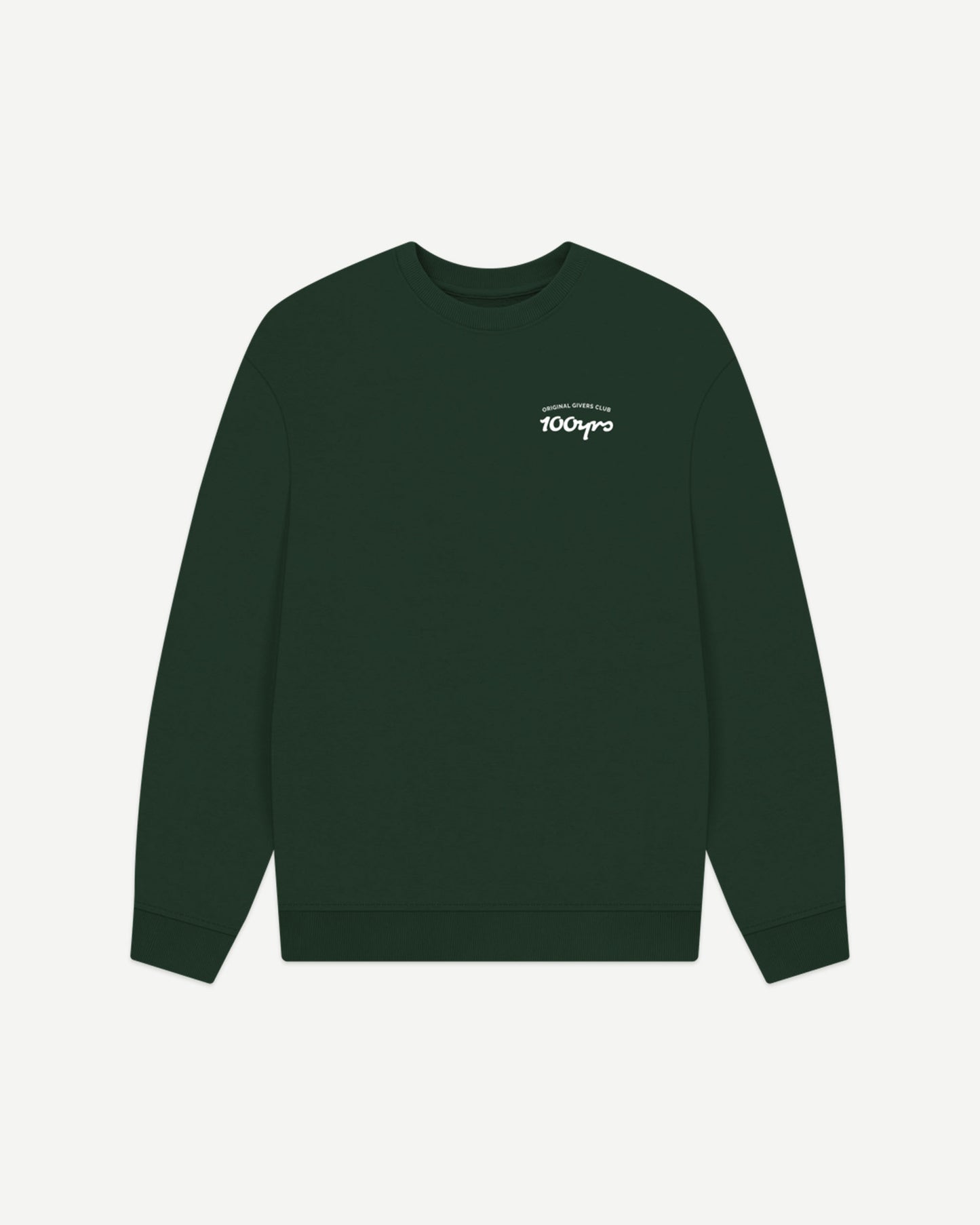 Men's Organic Cotton Oversized Sweatshirt - OG Club White Logo