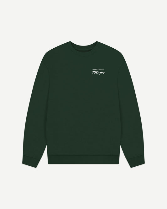 Men's Organic Cotton Oversized Sweatshirt - OG Club White Logo