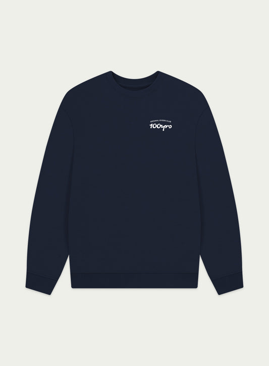 Men's Organic Cotton Oversized Sweatshirt - OG Club White Logo