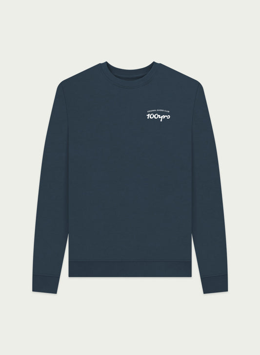 Women's Organic Cotton Crew Neck Sweatshirt - OG Club White Logo