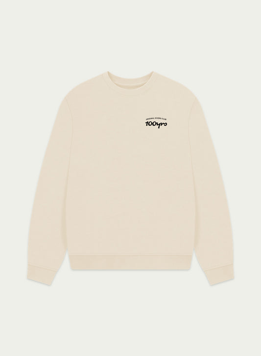 Women's Organic Cotton Oversized Sweatshirt - OG Club Black Logo