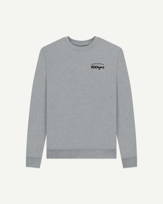 Women's Organic Cotton Crew Neck Sweatshirt - OG Club Black Logo