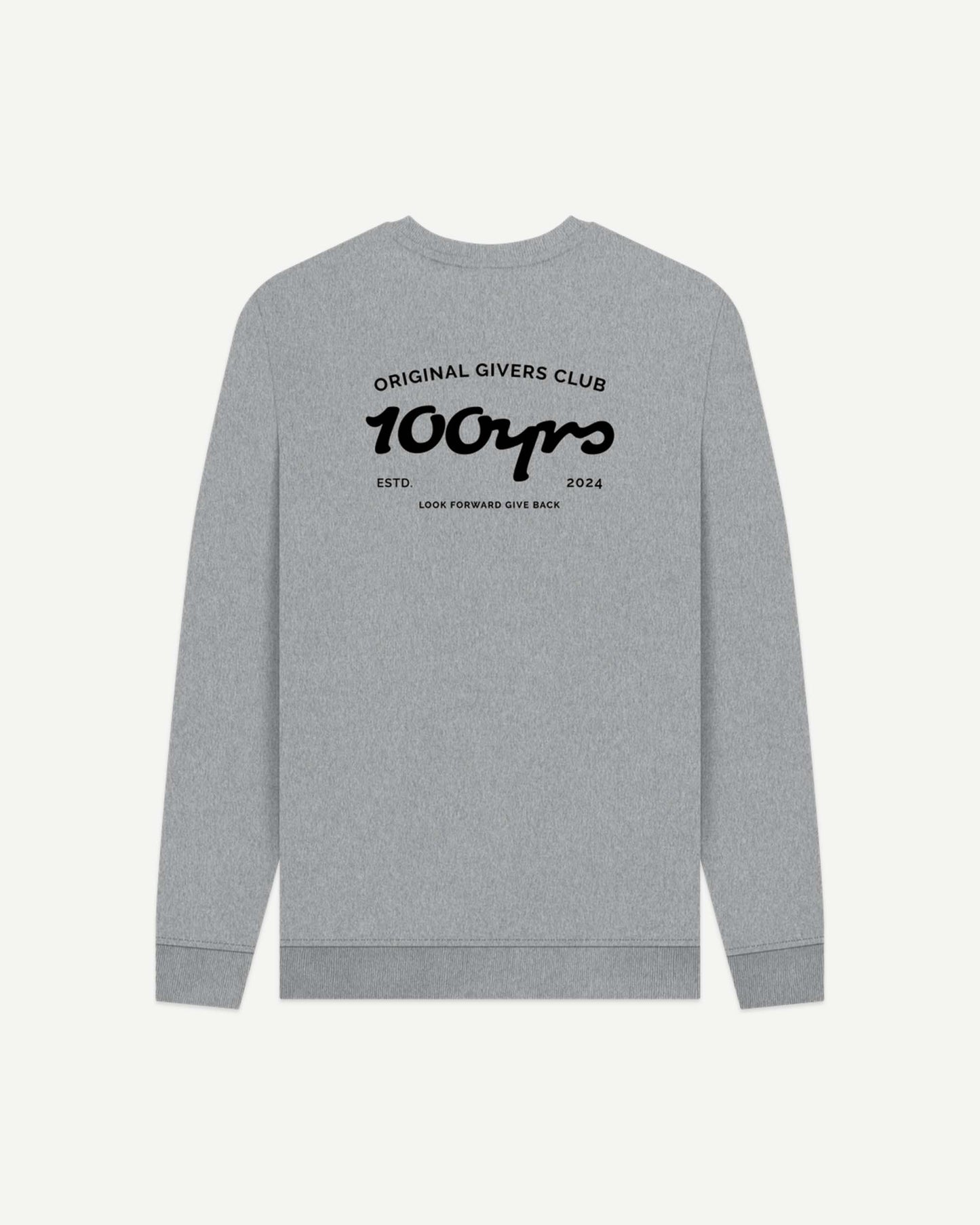 Men's Organic Cotton Crew Neck Sweatshirt - OG Club Black