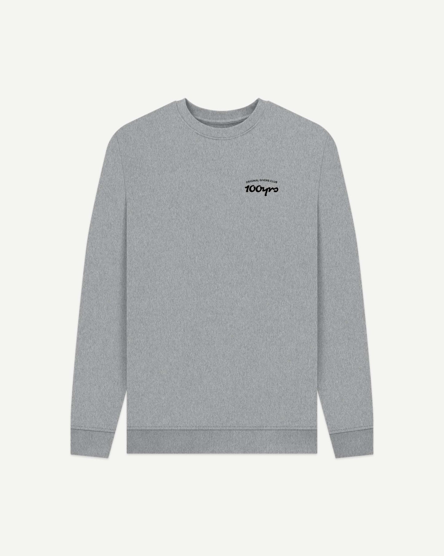 Men's Organic Cotton Crew Neck Sweatshirt - OG Club Black